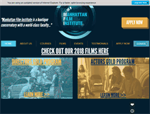 Tablet Screenshot of manhattanfilminstitute.com